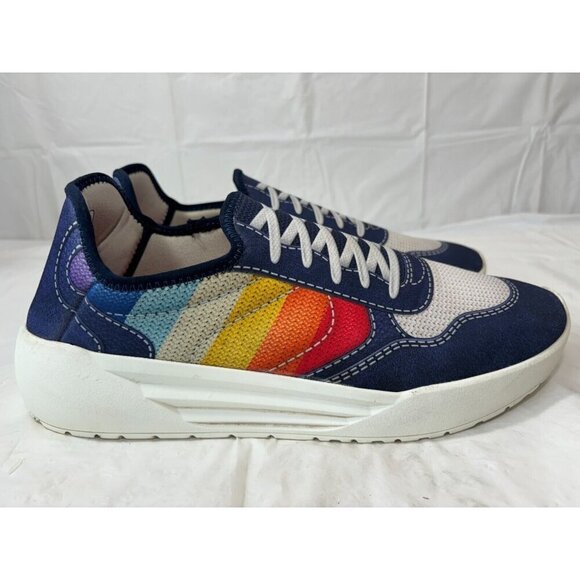 Psudo Court Blue Multicolor Slip On Stretch Sneaker Mens Size 13 - Picture 2 of 12